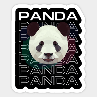 Cool Panda White Sticker